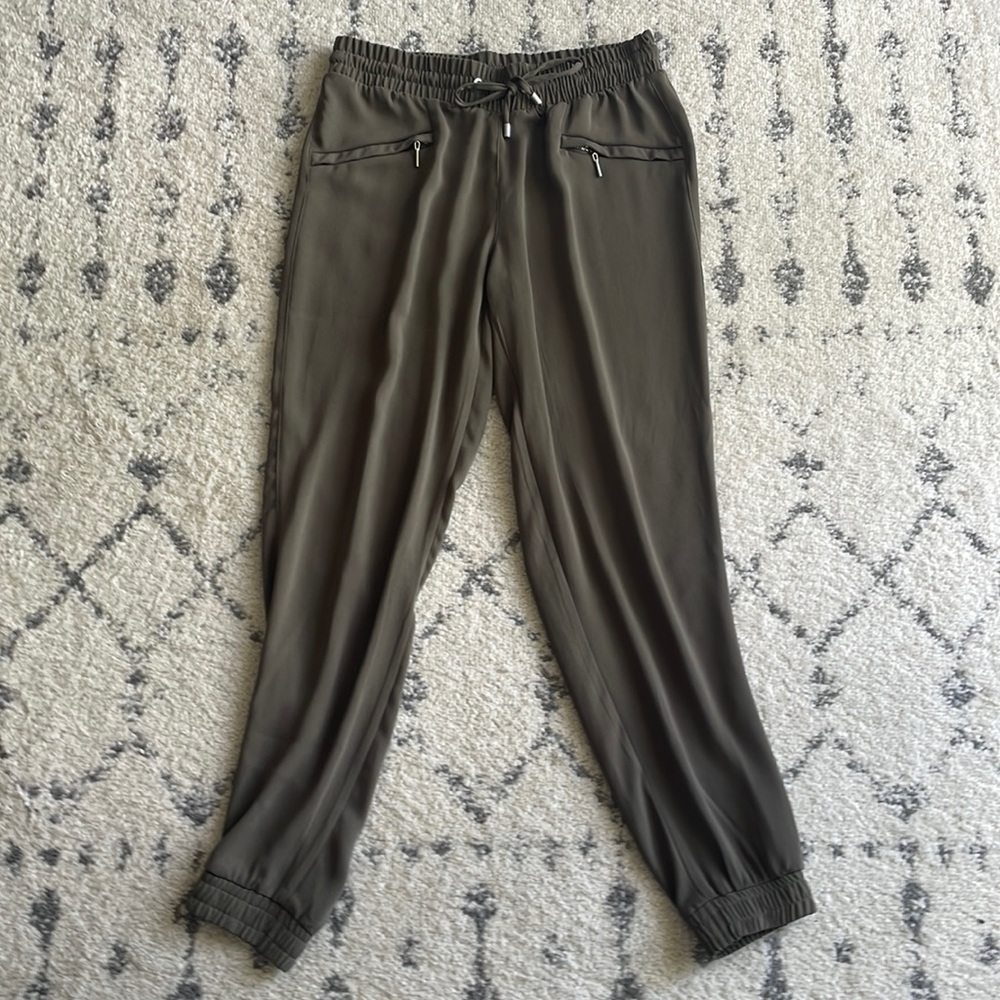 Green joggers